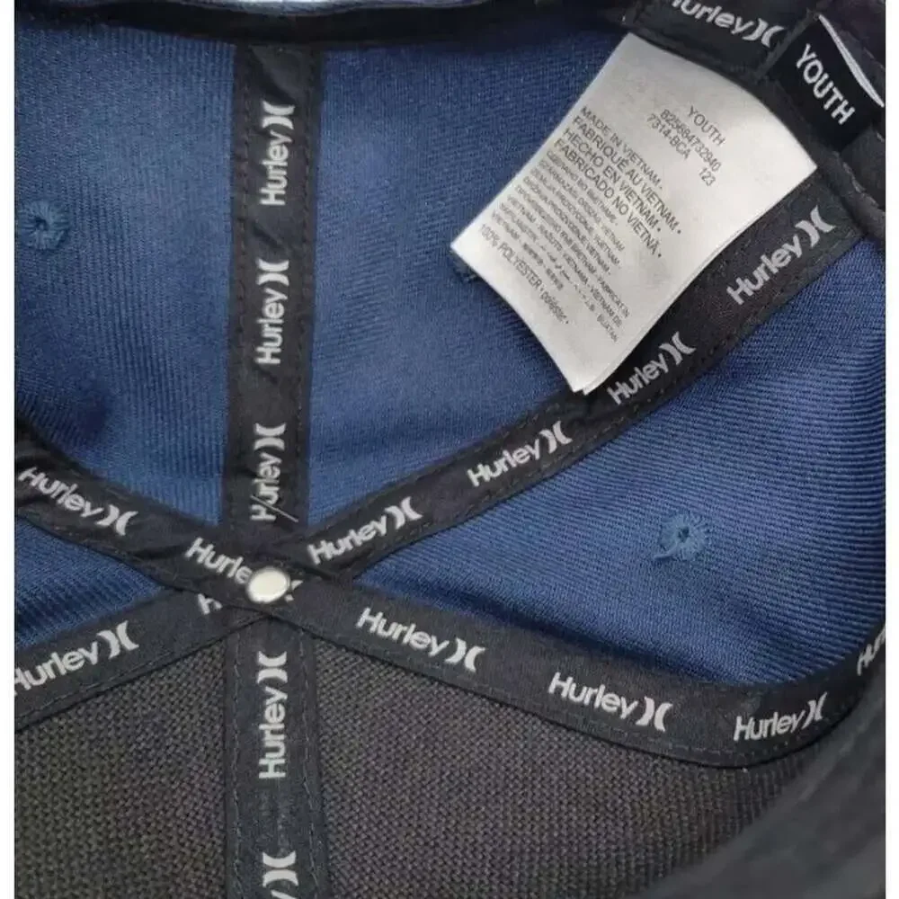 NWT HURLEY PRINTED FLAT BRIM YOUTH 8-20 SNAPBACK HAT New Excellent